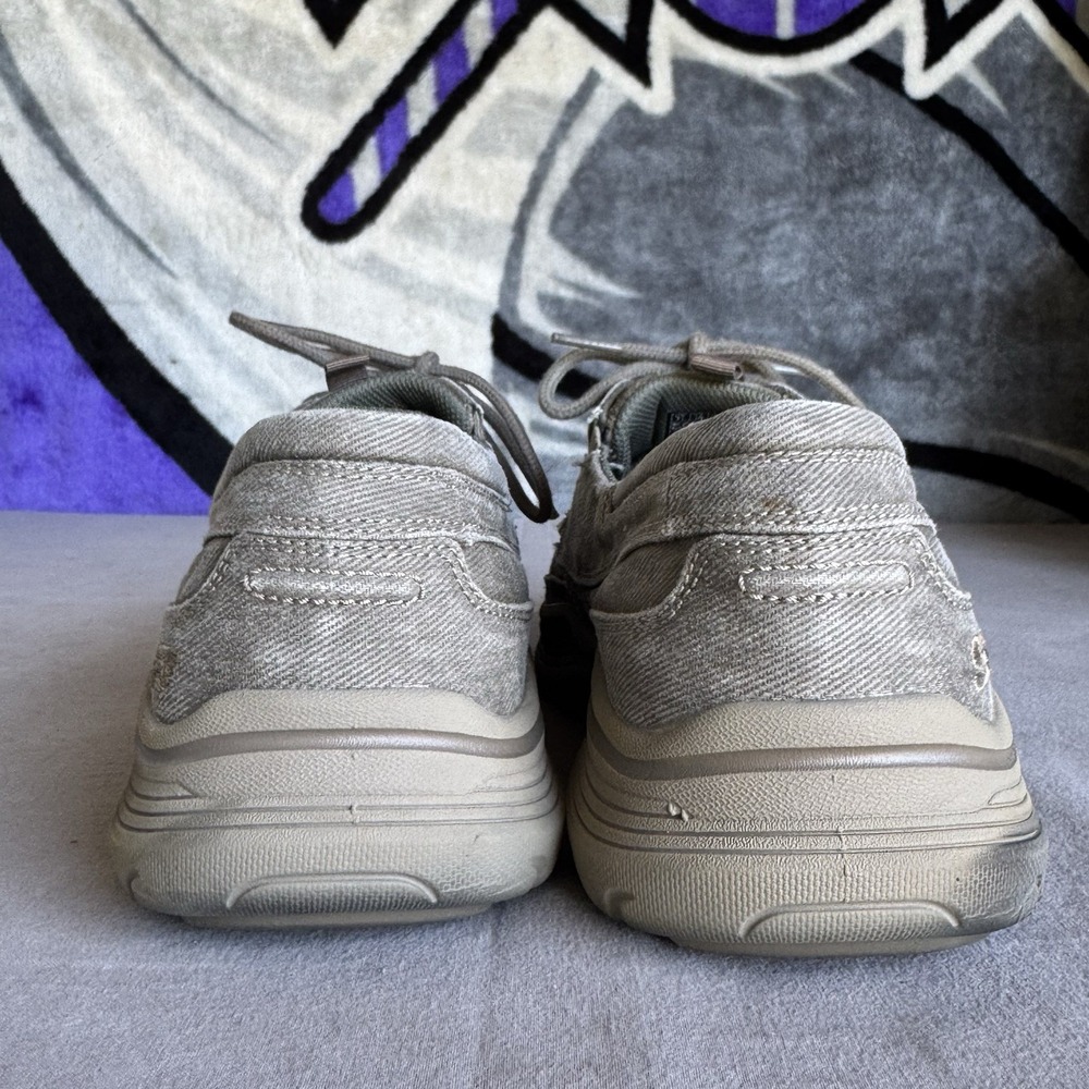 Size 11 - Skechers Mens Canvas Relaxed Fit Oxfords Shoes 204011 Tpe View 2